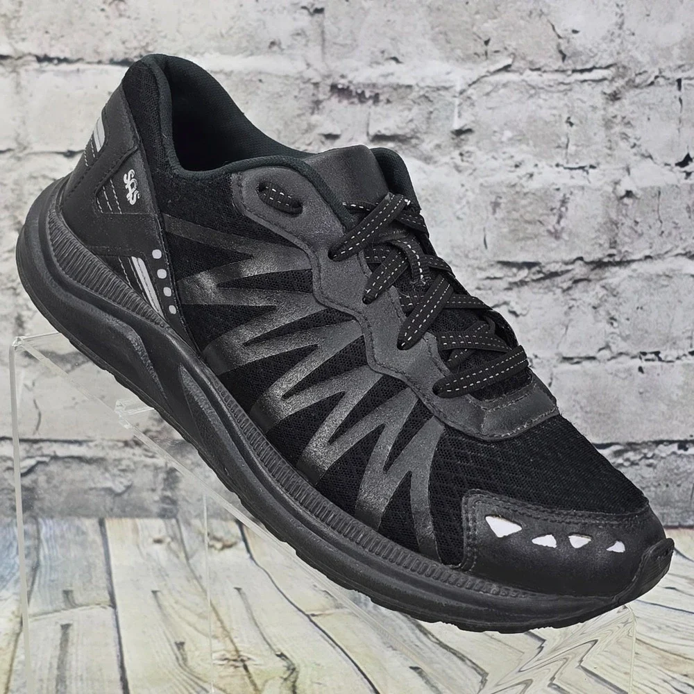 SAS Mission One Sneakers Men's‎ Size 7.5 D Black Comfort Walking Shoes Athletic